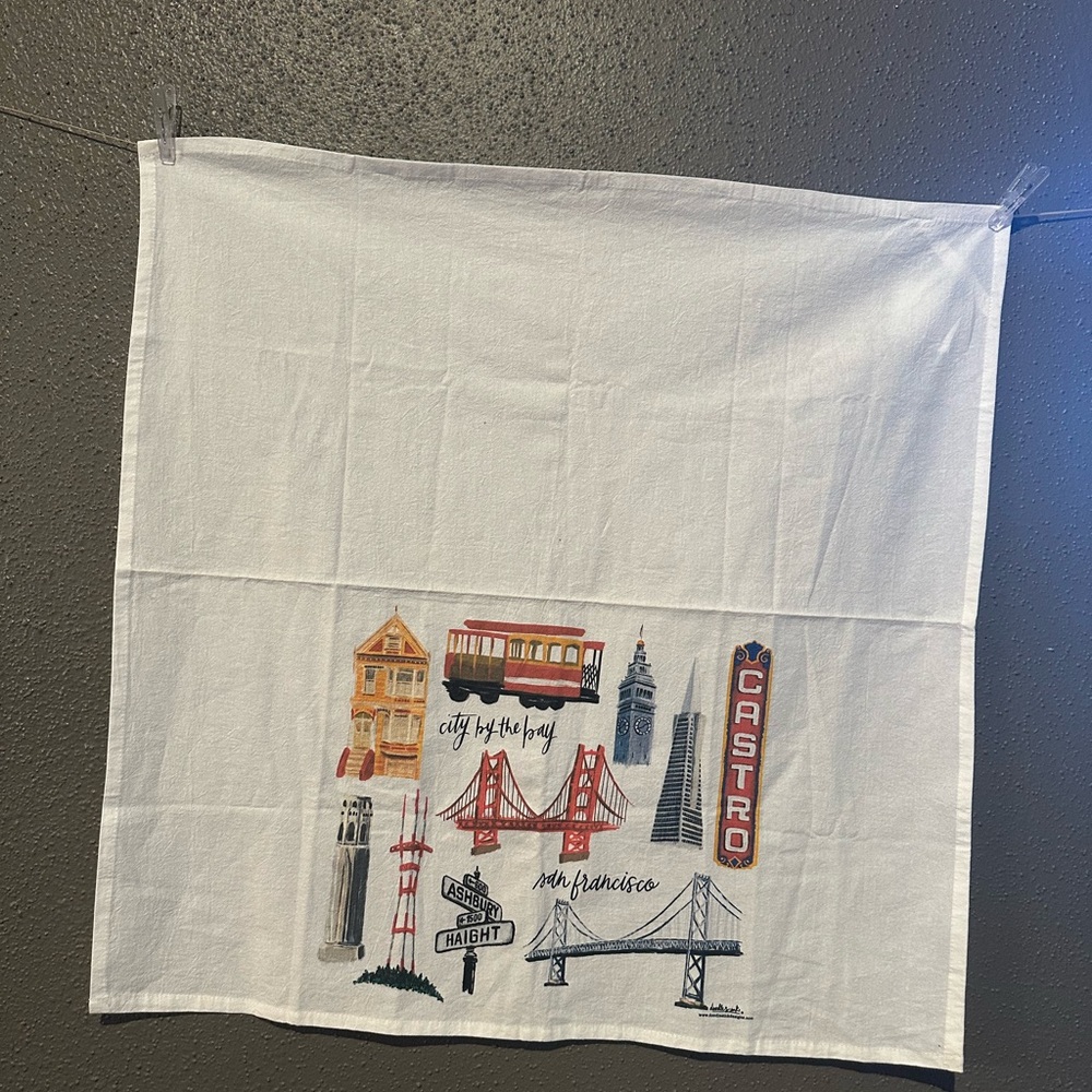 doodles.ink San Francisco Collage Tea Towel - Picture 3 of 11